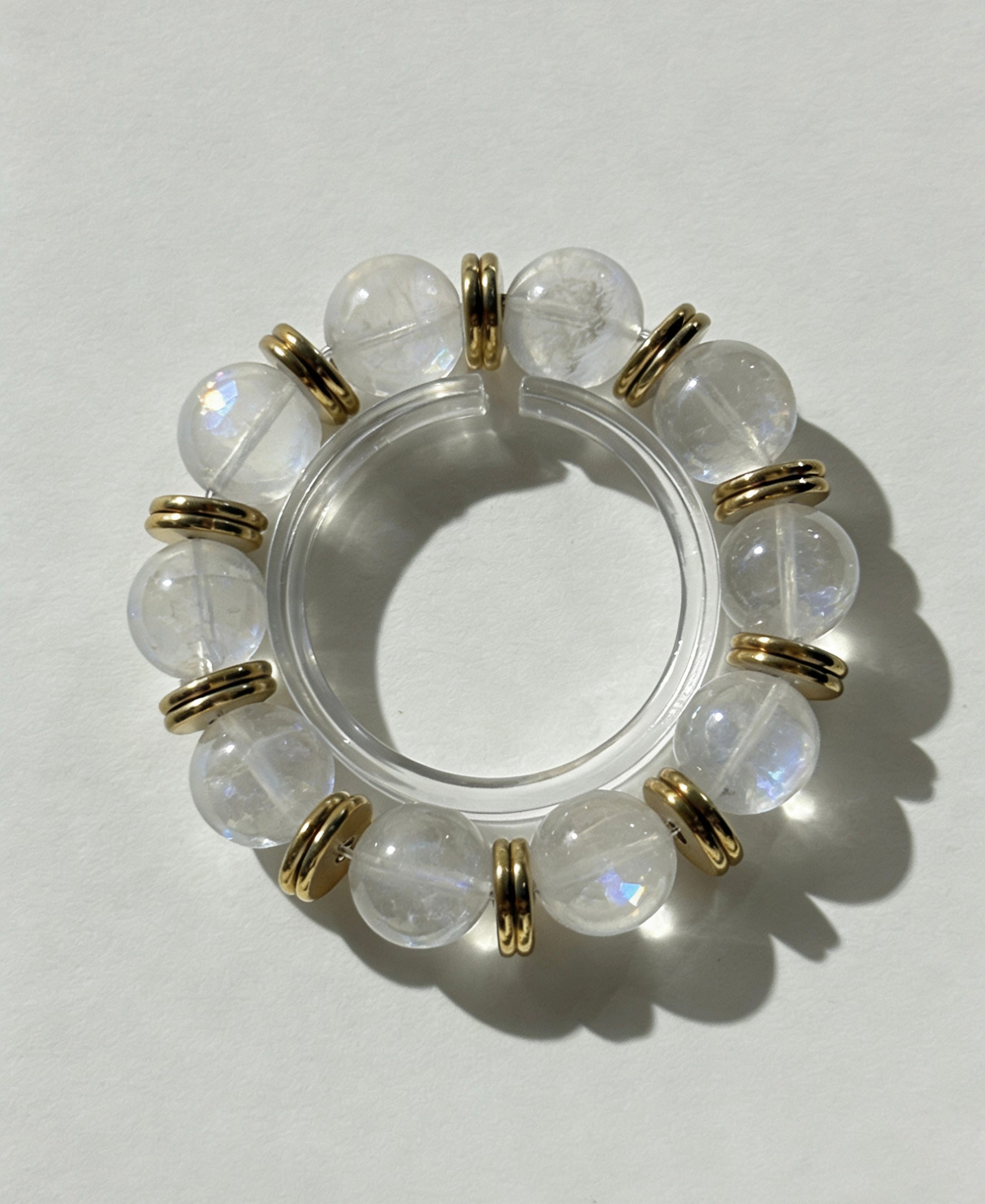 Vintage|Natural Milky Quartz Crystal Bracelet|No returns or exchanges|C26012202