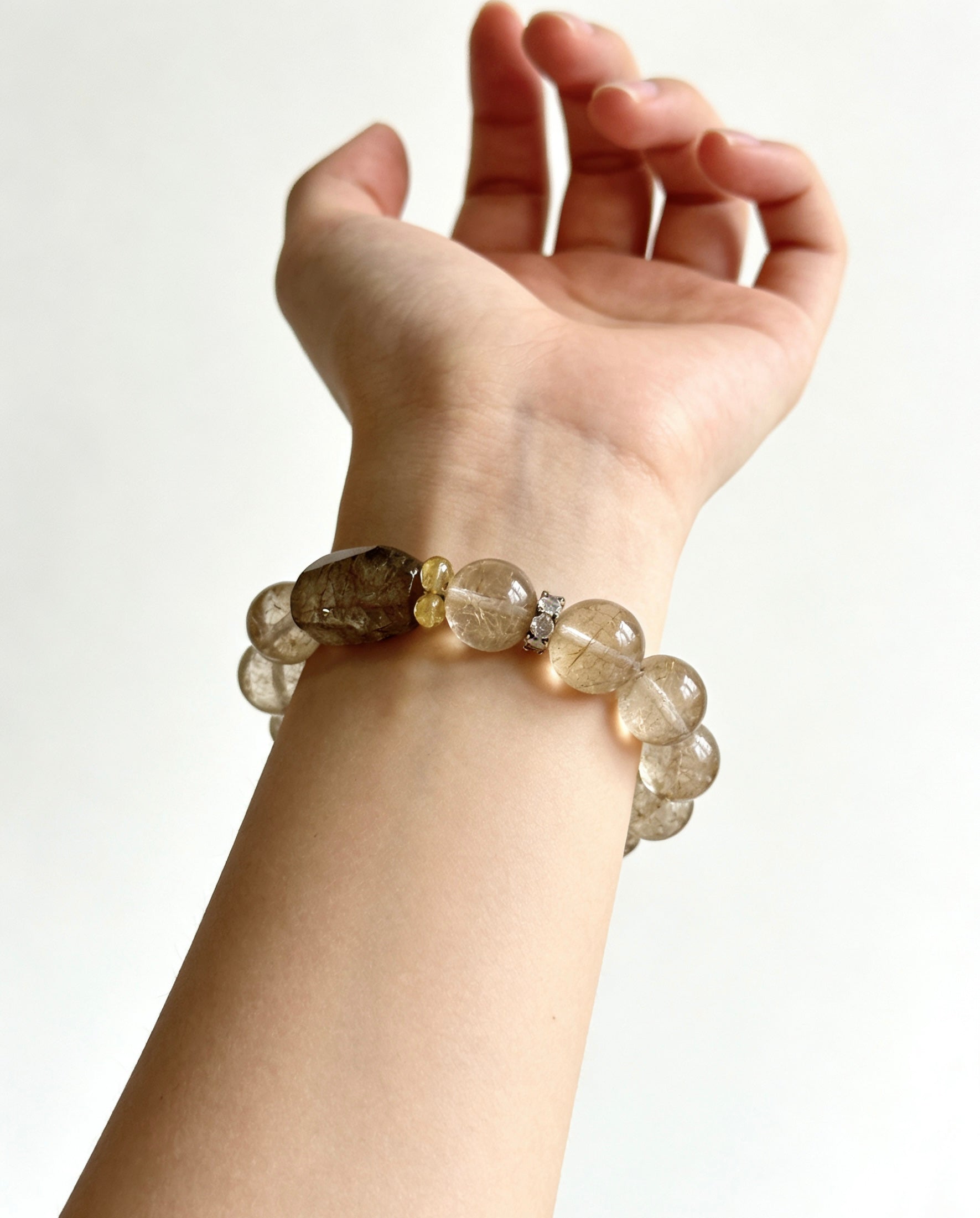 Vintage|Natural Venus Rutilated Quartz Bracelet |No returns or exchanges|C26012301