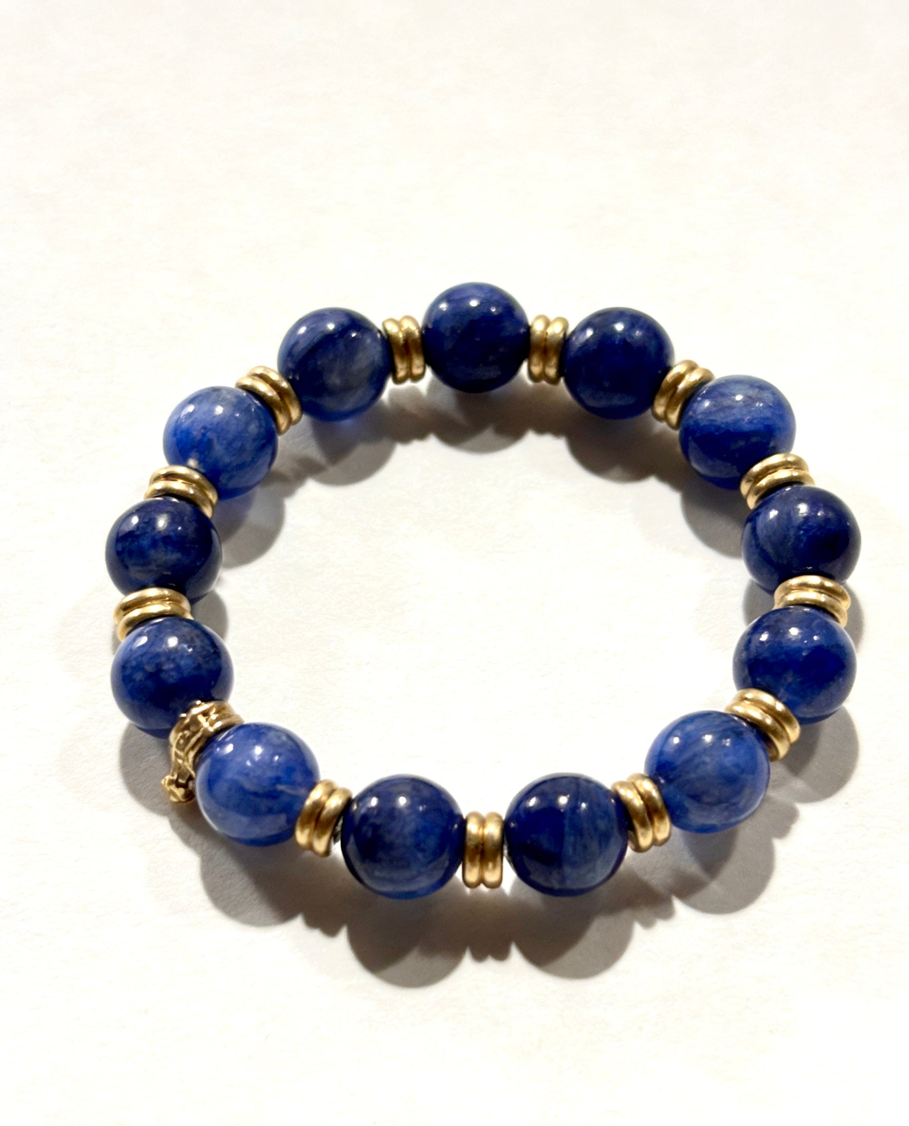 Vintage|Natural Blue Kyanite CrystalBracelet |No returns or exchanges|C26012302