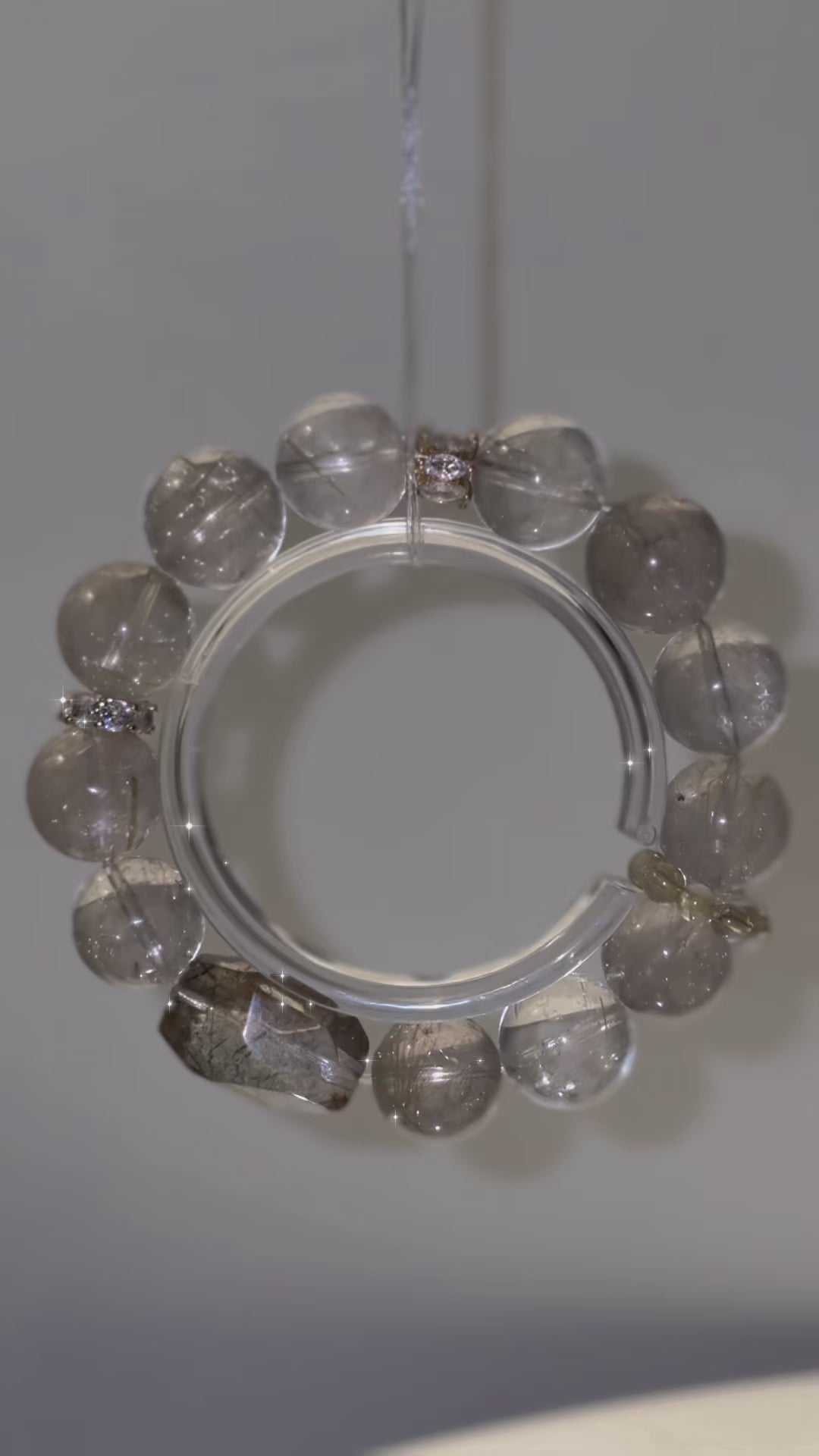 Vintage|Natural Venus Rutilated Quartz Bracelet |No returns or exchanges|C26012301